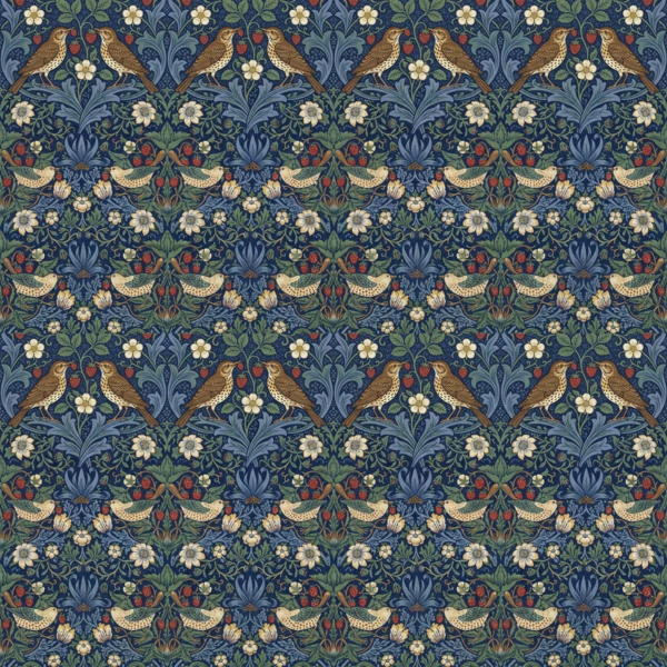 Strawberry Thief pattern — after William Morris
